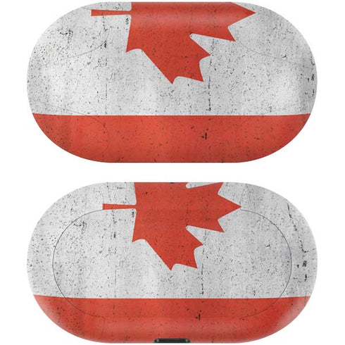 Canada Flag Distressed Galaxy Buds Skin
